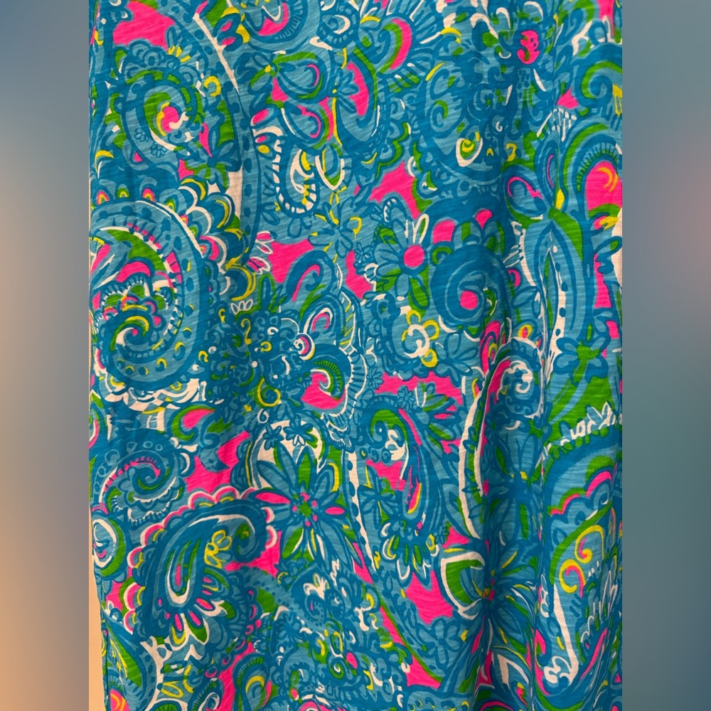 🌼Lilly Pulitzer Hey Gull Friend Etta V-neck Tee 100% Cotton 🌼 - Picture 5 of 6